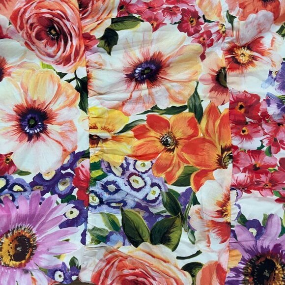 NWT Express Spring Meadow Poplin Floral Sundress Puff Sleeve Size Large - Picture 4 of 6